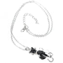 Women Fashion Cute Black&White Cats Pendant Necklace 3