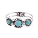 Charm Fashion Women Natural Turquoise Cuff Wristband Bangle Bracelet Jewelry FT
