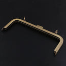 21cm Meta Frame Purse Frame Kiss Clasp Lock Squared Bag Clutch Frame Bronze