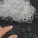 500Pcs Mini Small Clear Rubber Hair Elastic Braids Plaits Braiding Bands New