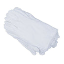 12 pairs 100% Cotton White Moisture Lining Glove Health Music Canvas Work