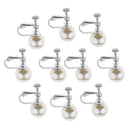 3 Pair U-Shaped Clip on Earring Findings Easy Open Loop Earring Clips with
