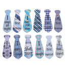 12pcs/Set Cute Baby First Year Monthly Necktie Milestone Stickers Photo Prop