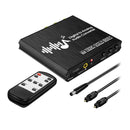 192KHz USB DAC Digital to Analog Audio Converter, with Remote, Bass Adjustment,
