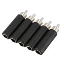 5x 6.35mm 1/4 inch Mono Female Jack to RCA Male Plug Audio Adapter Cable Co T6H8