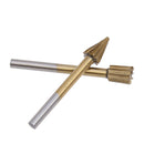 20 HSS Ti Routing Router Grinding Bit Burr Speed Kit For Rotary Cutter Tool