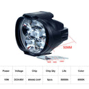 1 Pair 6 LED Spotlight Spot Light Motorcycle Headlight Super Bright Fog SEAU