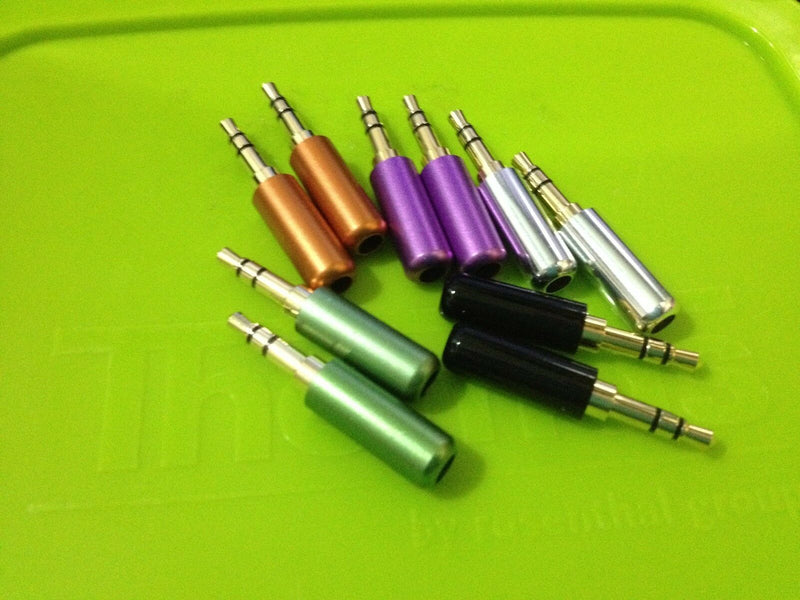20pcs 3Pole 3.5mm Stereo Male Repair Headphone Jack Plug Metal Audio Soldering N