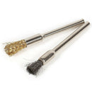 44 Pieces Mini Wire Brush Wheel Cup Brass Steel Wire Brush Set 1/8inch (3mm