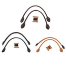2pcs 47cm Leather Bag Strap Handle Shoulder Bag Band for DIY Handbag Coffee