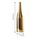 Nordic Style Flowers Vase Plated Ceramic Flower Bottle for Living Room L