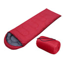 Outdoor Camping Ultralight Warm Sleeping Bag for Travel Hiking (Red) A