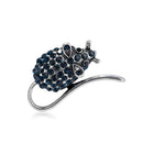 Rhinestone Mouse Brooch Retro Badge Backpack Jacket Decor Ornament Gift (B) A