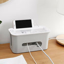 Cable Management Box Hide Conceal Power Strips Electrical Cords  Grey