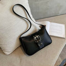 Women PU Leather Totes Handbags Solid Travel Shopping Shoulder Bags (Black) A