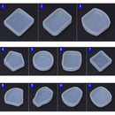 Silicone Mold Diy Jewelry Making Round Geometric Fan Shape Pendant Epoxy Re