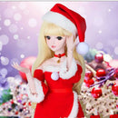 4pcs Tube Top Dress Hat Suit for 1/3 BJD Night Lolita Christmas Accessories