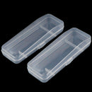 2pcs Universal Handle Shaver Storage Box Full Transparent Plastic Case Razor Bj