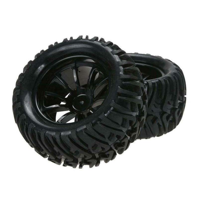 New 4PCS Wheel Rim & Tires For HSP 1:10 Monster Truck RC Car 12mm Hub