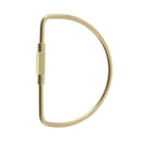 Durable Brass Screw Lock Keychain Ring Clip Tool Hook Clasp D shape