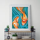 5D DIY Full Drill Diamond Painting Abstract Fish Cross Stitch Embroidery