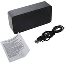 Multicolor Sound Control Wooden Wood Square Led Alarm Clock Desktop Table D