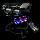 120mm Computer Case PC Cooling Chassis Silent Fan Hub Adapter RGB Fan Controller
