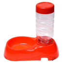 Pet Supply Dog Cat Automatic Water Supply Bowl Platter for Food Red