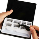 8 Pcs Lashes & 1 Tweezer Mixed Styles Dual Magnetic False Eyelashes Thick L
