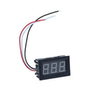 Mini Panelmeter Voltage Voltmeter DC 0 - 30V 20 mA Yellow Three Cables M6E7