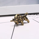 Solid Brass Bull Keychain Pendant Zipper Head Accessories Tools Outdoor KeyRi FT