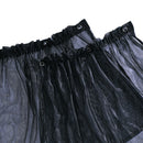 Car Window Curtain Cover Sun Shade Windshield Curtains Decoration Black