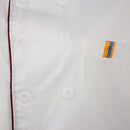 Unisex Single Breasted Short Sleeve Chef Jacket Coat Uniform Cook M