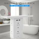 Multi-functional Conversion Socket Power Outlet Light Switch Plug Socket Holder