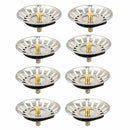 Sink Plug Stainless Steel Basket Strainer Waste Drain Home_Kitchen Stopper T9L4