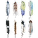 30 pcs/pack colorful paper feather bookmark stationerygift JCB Pf