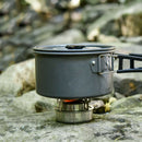 Outdoor Stainless Steel Alcohol Stove + Rack Combo Set Mini Ultralight Camping