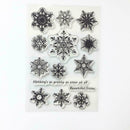 Snowflake Transparent Silicone Clear Rubber Stamp Cling Scrapbooking Card D N4E9