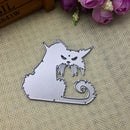 Angry cat Metal Cutting Dies For DIY Scrapbooking Album Embossing Paper Cards JR