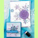 Snowflake Series Cutting Die Transparent Seal Stencils (ST0351A1+H5890) A