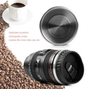 350mL ABS Camera Lens Shape Coffee Tea Mug with Lid Vacuum Flasks Thermal Cup