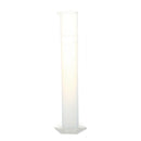 Lab Set 250mL Clear White Plastic Liquid Measurement Graduated Cylinder L9I1