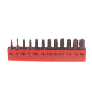 12pcs T6-T40 Magnetic Bit Set 25mm Spanner Screwdriver Torx Star Hex Bit Nw
