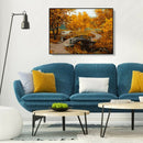 Painting By Numbers Kit DIY Maple Leaf Hand Painted Canvas Oil Art Picture