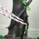 Heavy Duty Camping Black Steel Metal Canopy Stakes Nail Pegs Ground W6N6