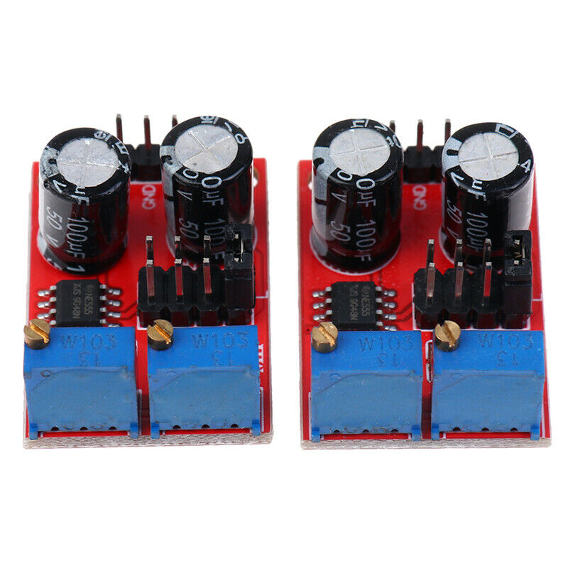 2pcs pulse adjustable square wave rectangular NE555 signal generator moduleL Nw