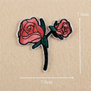 11x Embroidery Rose Flower Sew Iron on Patch on Badge Bag Jeans Applique Craf Gw