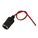 Car Charger Power Cigarette Lighter Female Socket Black w Cable C7Z8