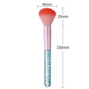 Monja Acrylic Dot Handle Nail Art Soft Dust Cleaning Brush Uv Gel Powder Se O3W5