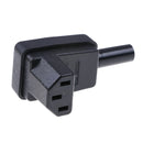IEC-C13 down angle socket receptacle rewirable female connector plug3CSE